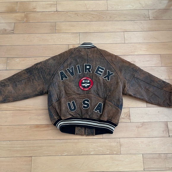 Avirex Normandy 1942-43 Leather Flight Bomber - Picture 2 of 10